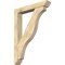 Ekena Millwork Funston Slat Rough Sawn Bracket w/ Offset Brace, Douglas Fir, 6"W x 36"D x 48"H BKT0604X36X48FST06RDF - alternate 1